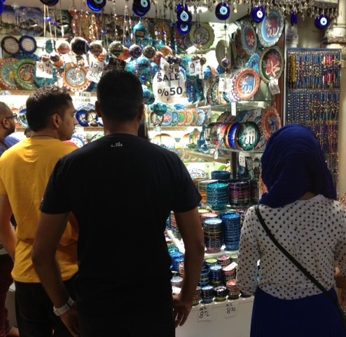 Shops At The Grand Bazaar, Istanbul: Turkey muslim traveller 
