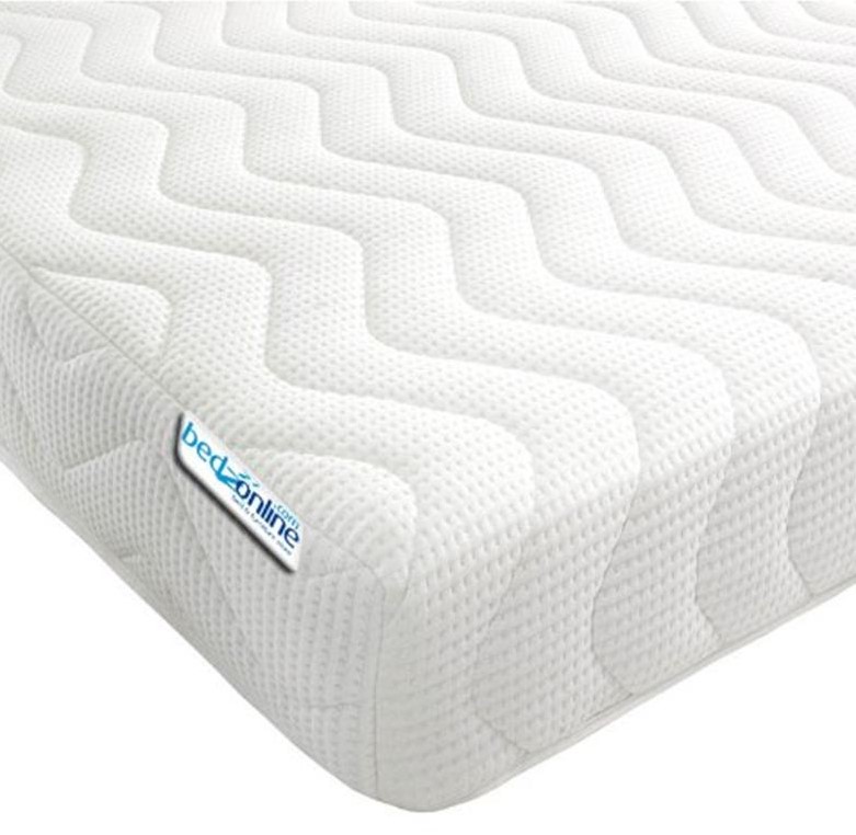 Visco Therapy Mattress 7-Zone Memory Foam and Reflex Rolled Mattress with Micro Quilted Cover 2FT6 Small Single 