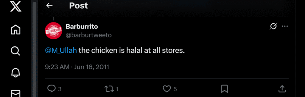 Is Barburrito Halal