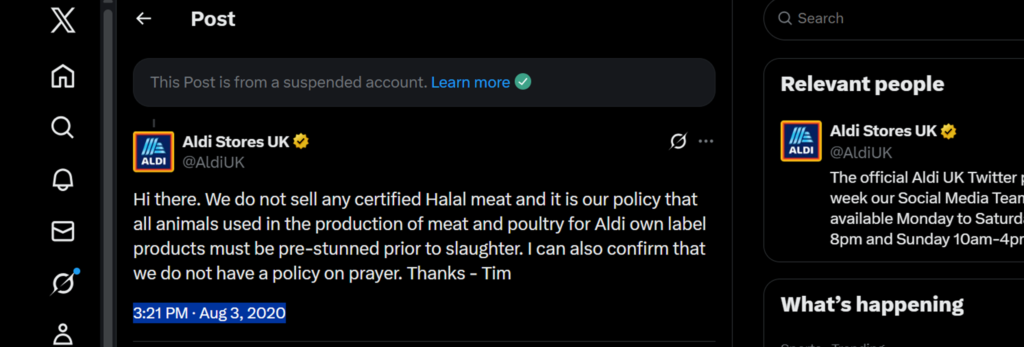 Is Aldi Chicken Halal?